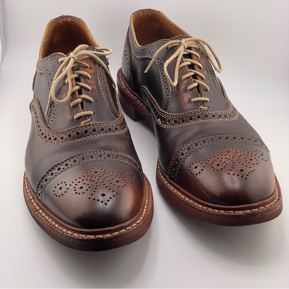 Allen Edmonds Men’s Strandmok Dark Brown Leather Oxfords Size 11.5